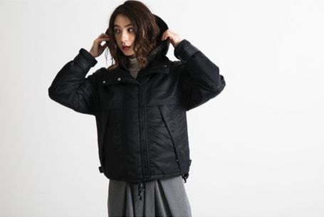 【お値下げ】Styling スタイリング　ライナーベスト付きMA-1ブラック Styling/ ライナー付きMA-1 - good LIFE STORE