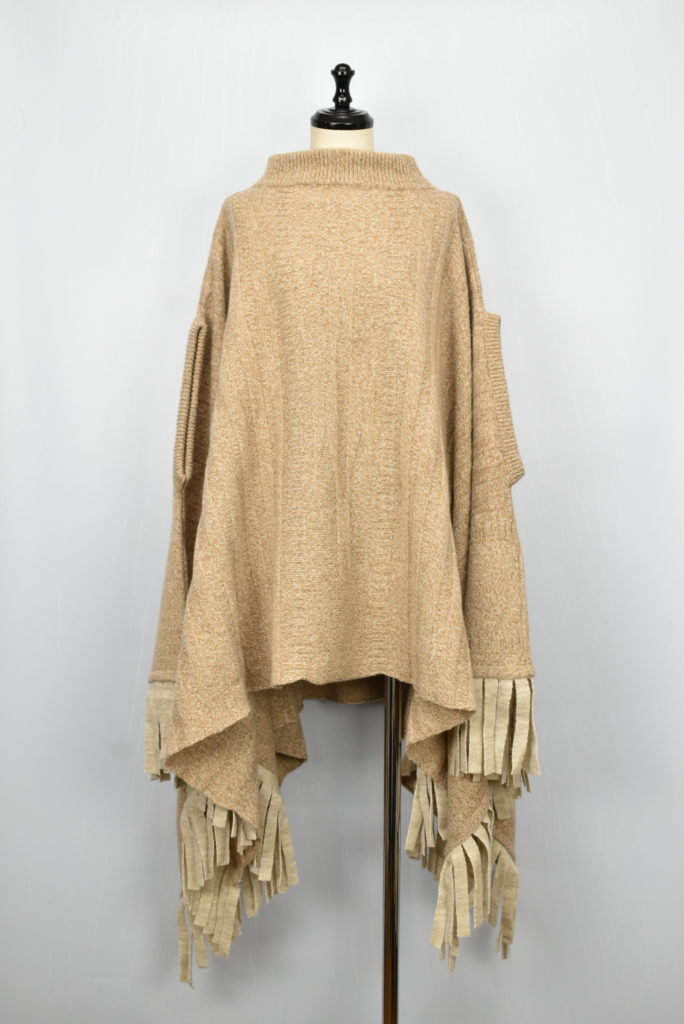 ヴィンテージクロシェドイリーリメイクポンチョ 5-knot / 秋に差がつくニットポンチョ - good LIFE STORE