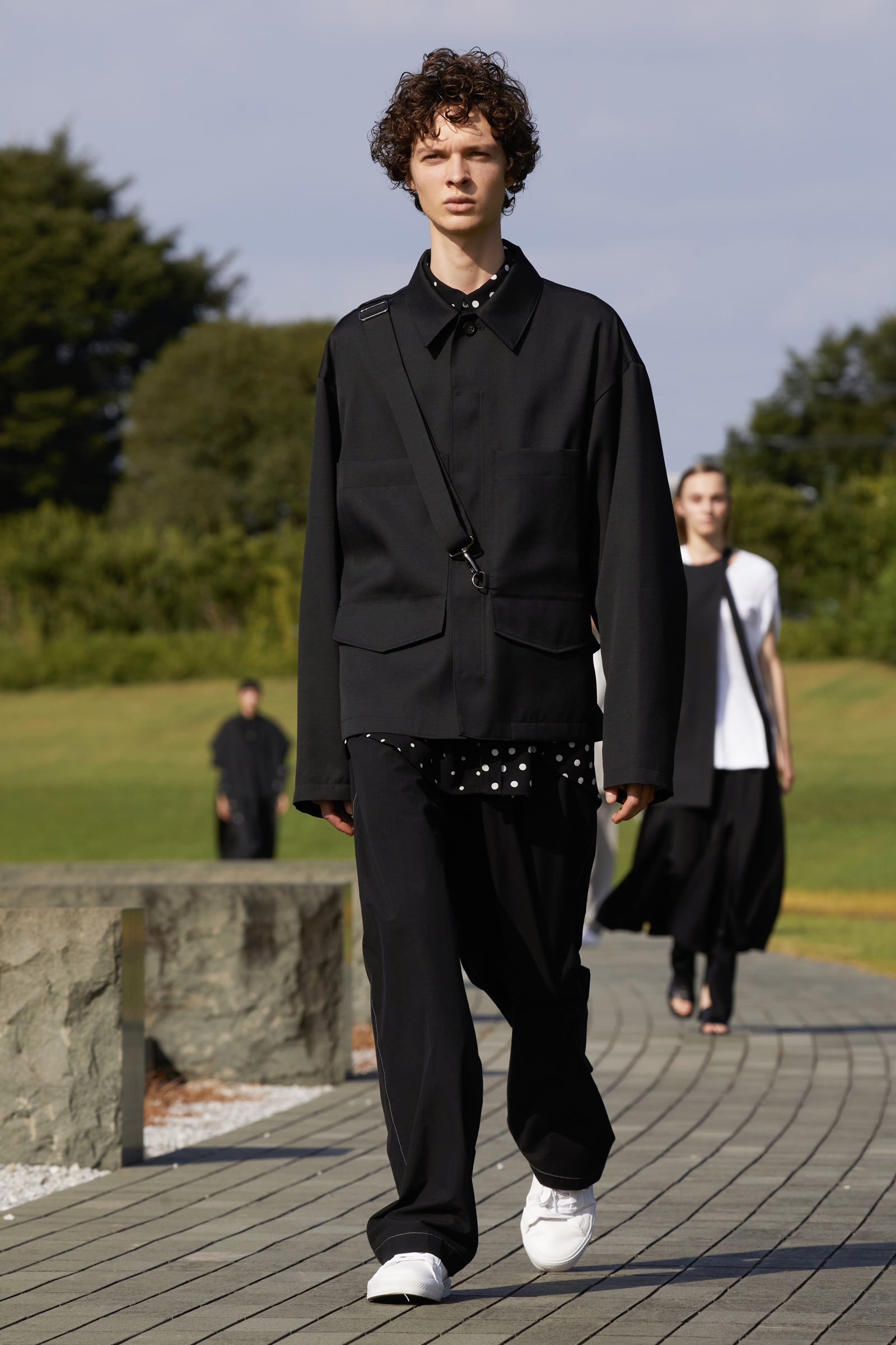 UJOH ss Sash Belt Blouson