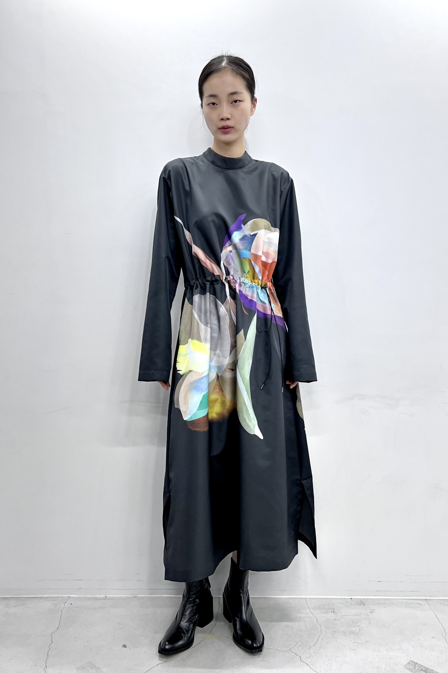 UJOH / Draw Cord Gathered Dress - good LIFE STORE